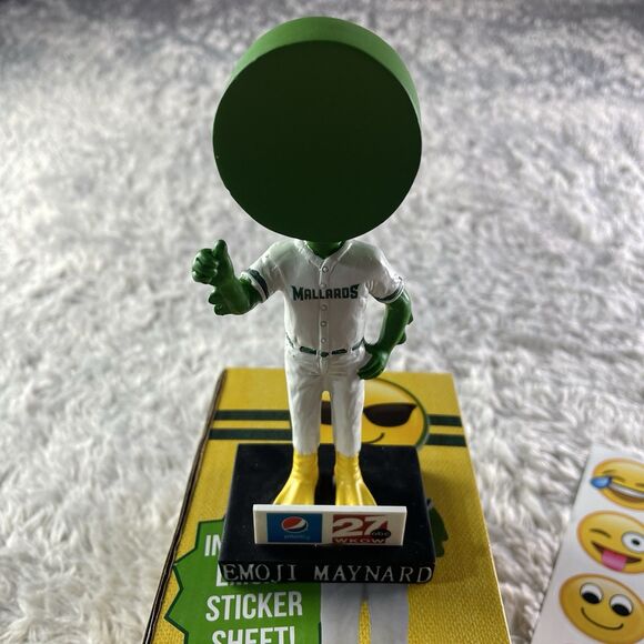 Madison Mallards Bobblehead Emoji Maynard Mascot 2017 Northwoods League SGA - Picture 2 of 14
